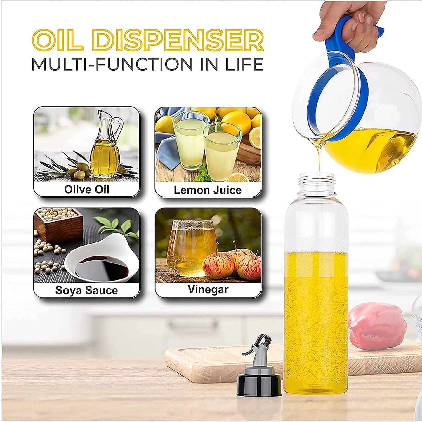 1000ml Premium Oil Dispenser Bottle (Set of 2)