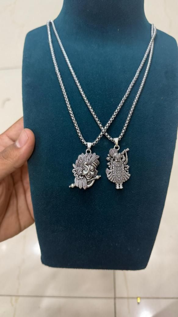 Krishna & Shreenathji Pendant with Chain Buy 1 Get 1 Free by Vendexi