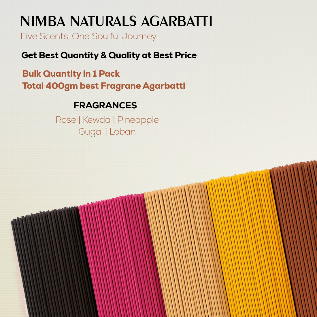 5 in 1 Incense Stick Combo (400gm)