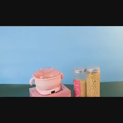 Portable and Easy-to-Use Electric Waxing Heater Machine with Lid